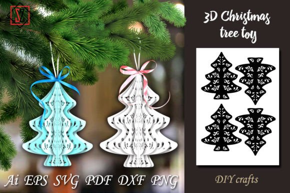 Download 3D Christmas Tree Toy_4 / DIY Crafts - Christmas tree Collection