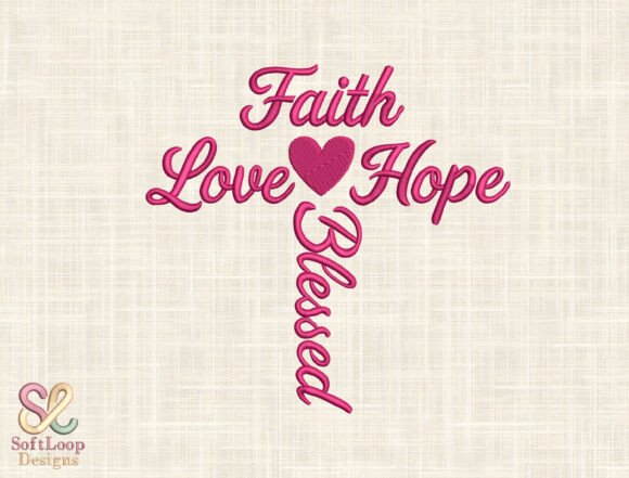 Download Blessed Embroidery Design - Sign Collection