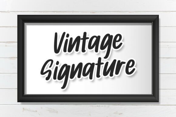 Download Vintage Signature - Sign Collection