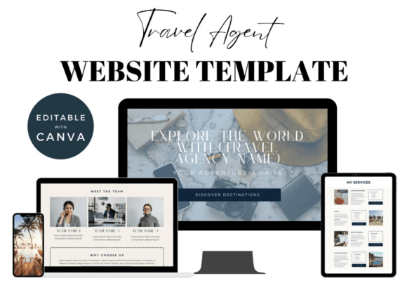Download Travel Agent Canva Website - Website Collection