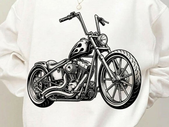 Download Chopper Motorcycle Biker Tshirt Design - Sign Collection