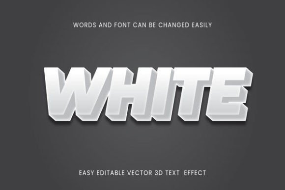 Download White  - 3d Editable Text Design Font - Sign Collection