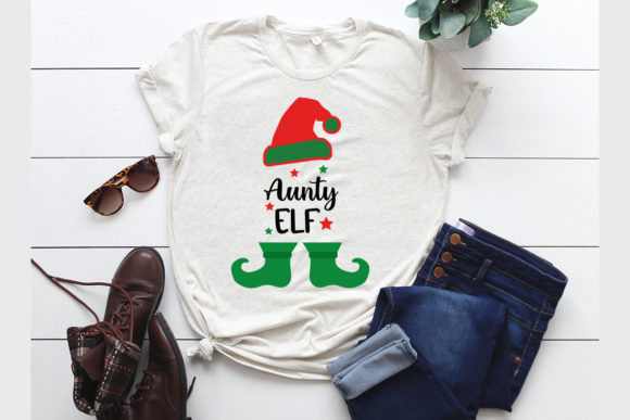 Download Aunty Elf Svg Christmas T Shirt Design - Sign Collection