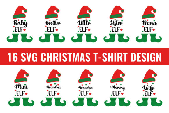 Download 16 Elf Svg Christmas T Shirt Design - Sign Collection