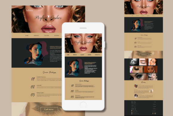 Download Canva Lash Artist Website Template - Website Collection