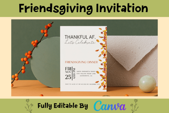Download Editable Friendsgiving Party Invitation - Premium Resources