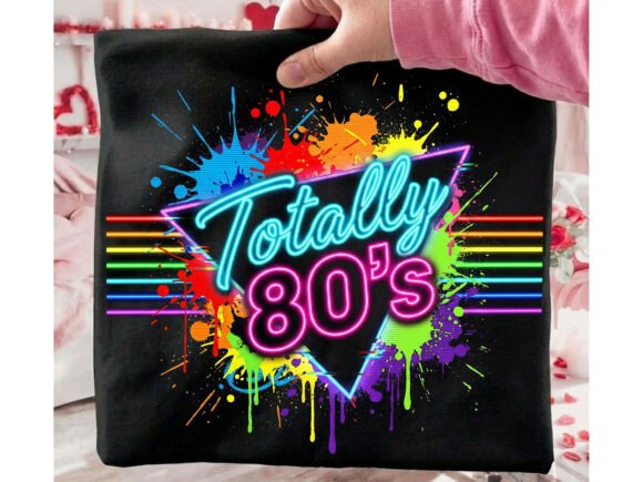 Download Totally 80s Retro Neon Tshirt Design - Sign Collection