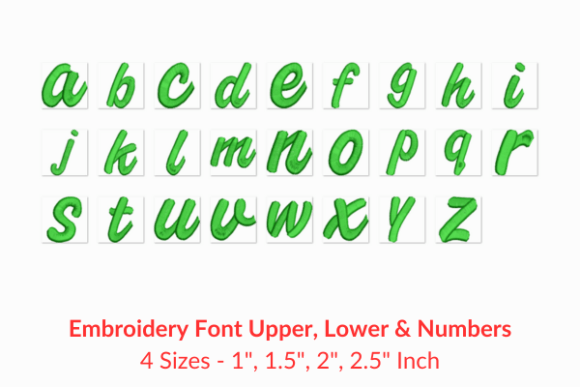 Download Book Script Fonts Embroidery Design - Sign Collection