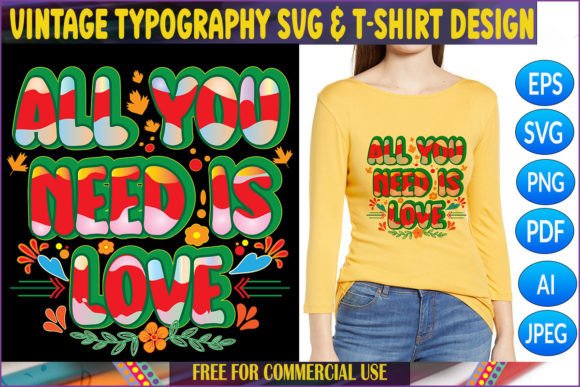 Download TYPOGRAPHY LOVE SVG &amp; T-SHIRT DESIGN - Sign Collection