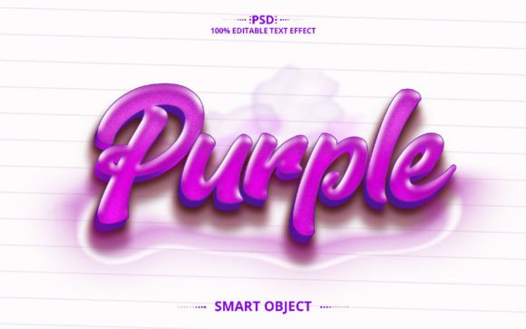 Download Purple Text Effect Design Font Effect - Sign Collection