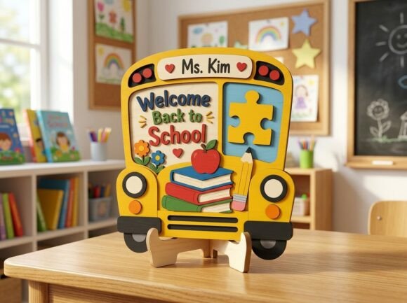 Download Back to School Stand Sign Custom - Premium Bundle