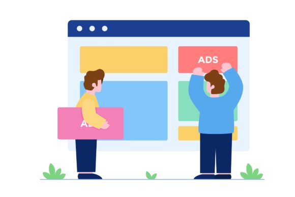 Download Flat Illustration of Website Advertise - Website Collection
