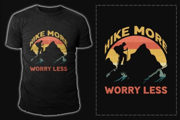 Download Hiking Typography Vector T Shirt Design - Sign Collection