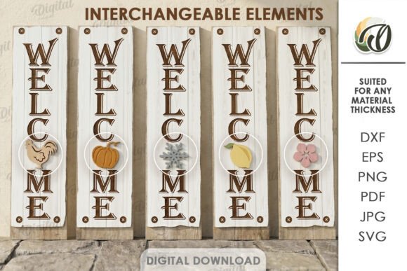 Download 3D Farm Vertical Door Sign Laser Cut - Sign Collection